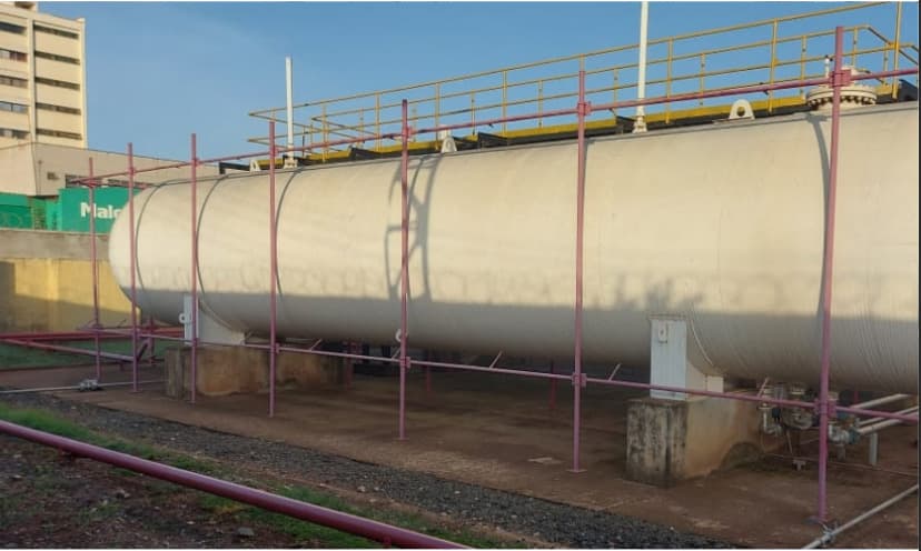 Bulk LPG storage tanks installed in Kenya